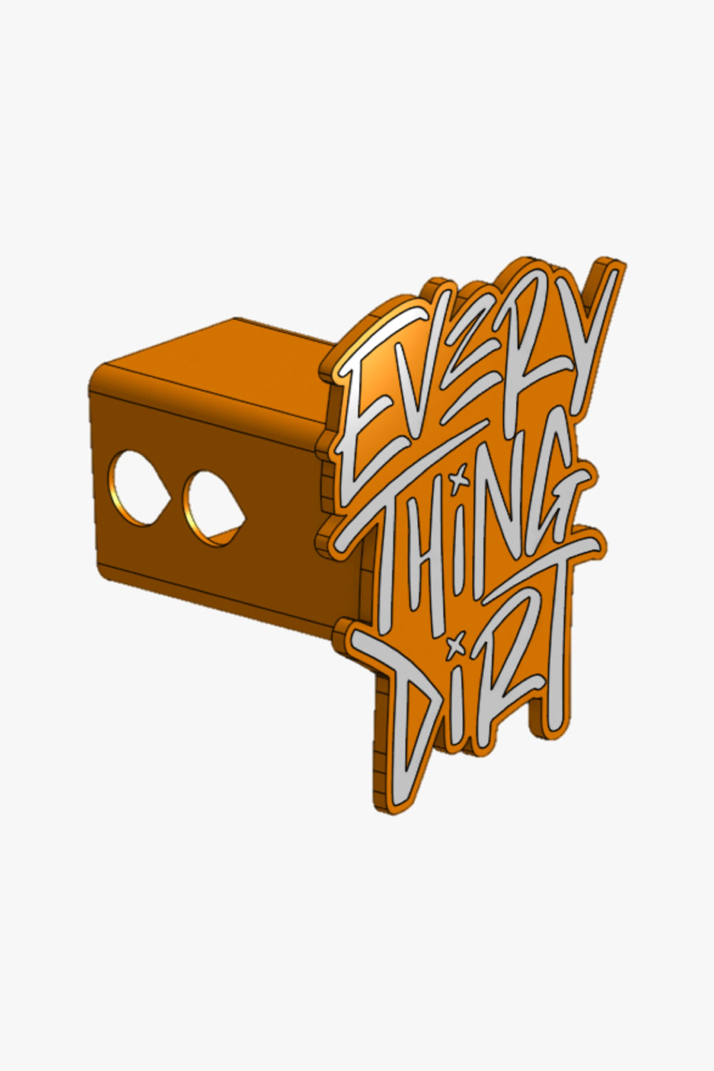 3D Printed Hitch Cover (White)