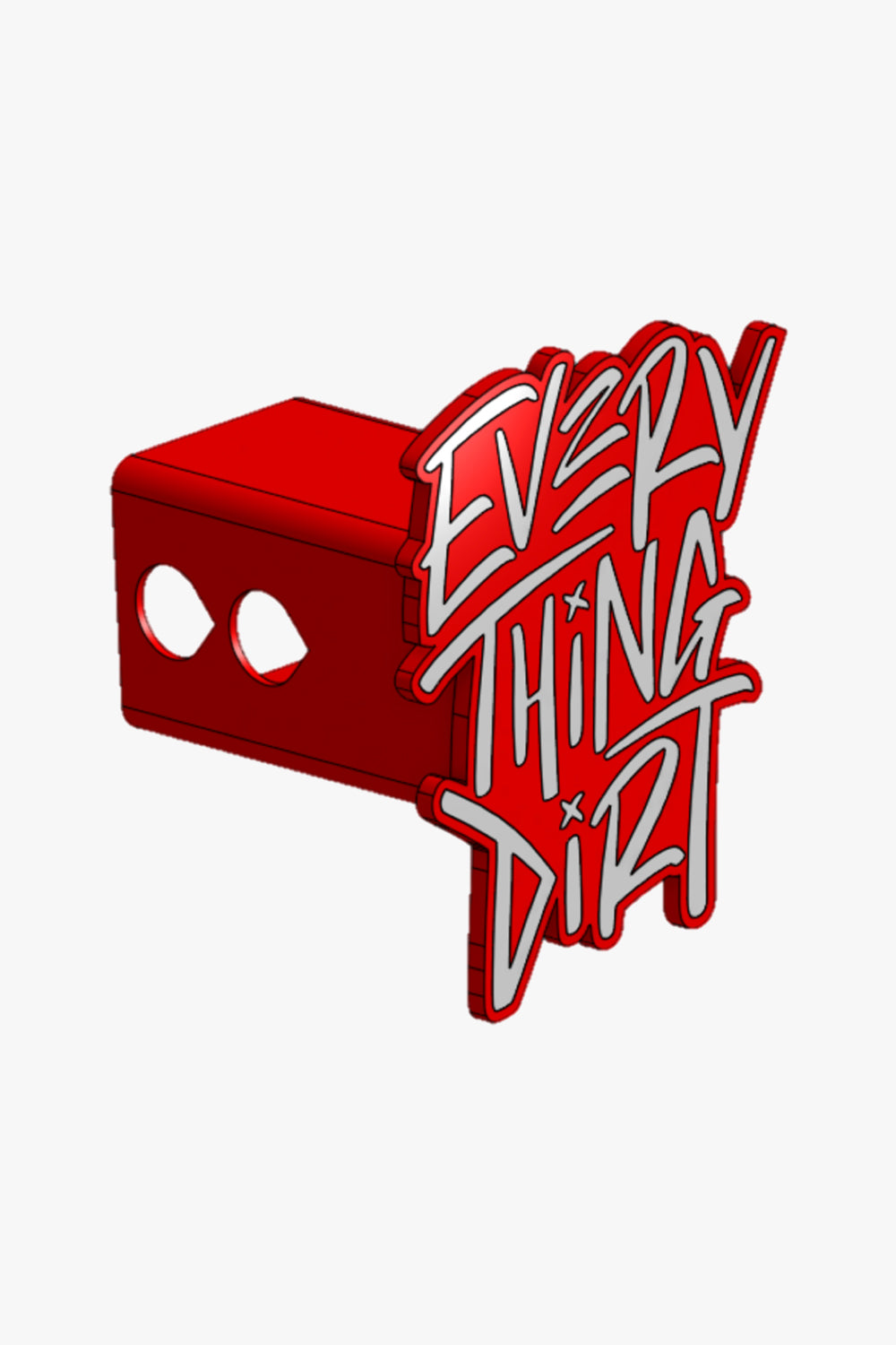 3D Printed Hitch Cover (White)