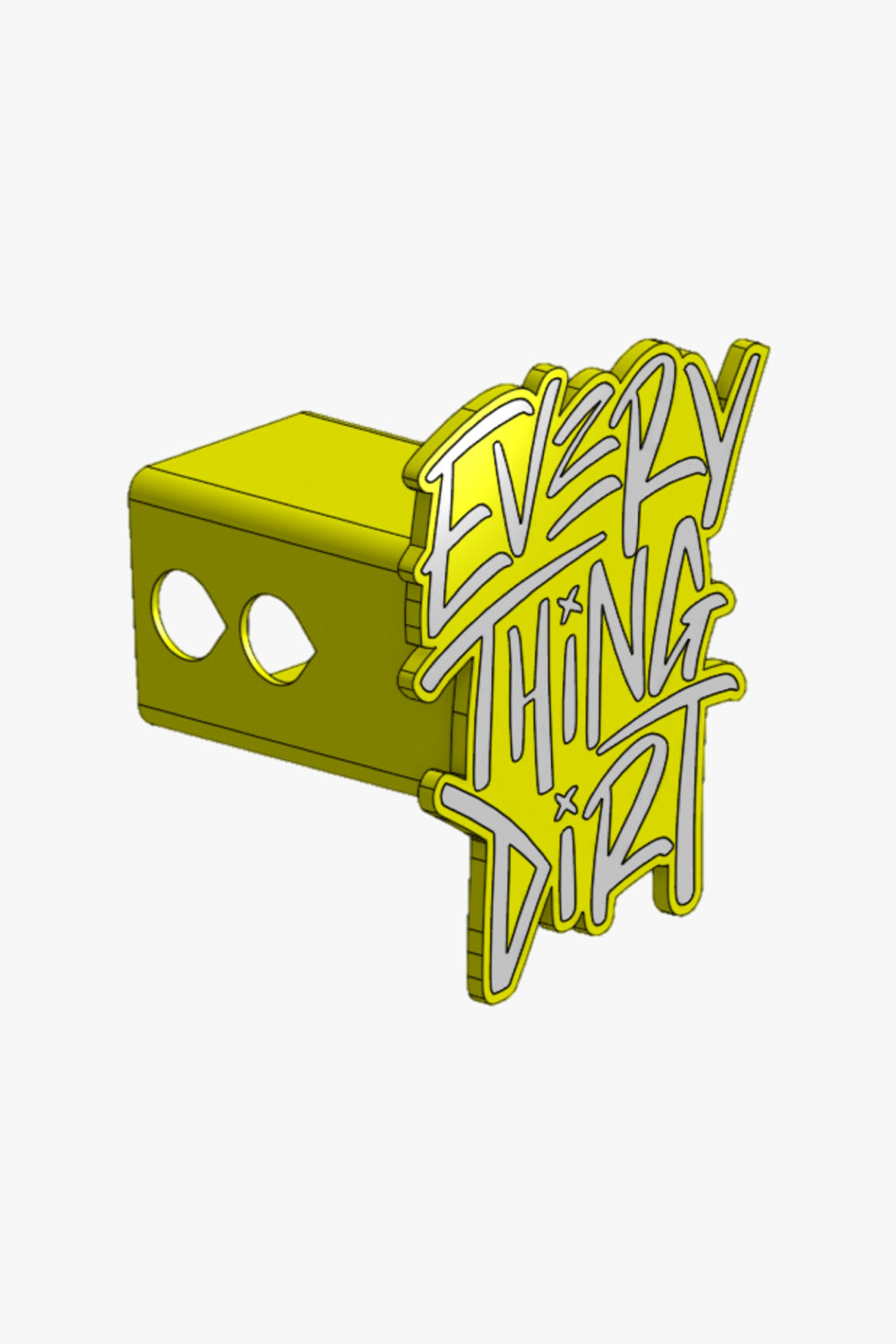 3D Printed Hitch Cover (White)