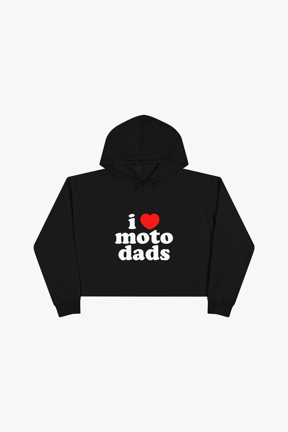 I Heart Moto Dads Cropped Hoodie